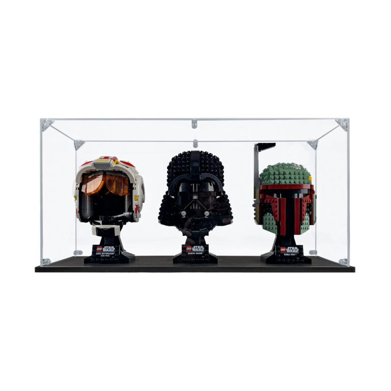 Display Case for LEGO Helmets (Three)
