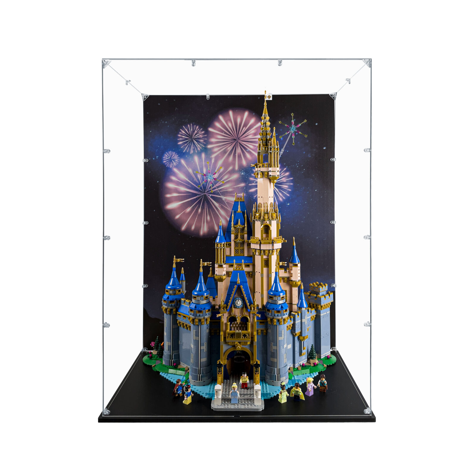 Display Case for LEGO Disney Castle #43222 (With Background)